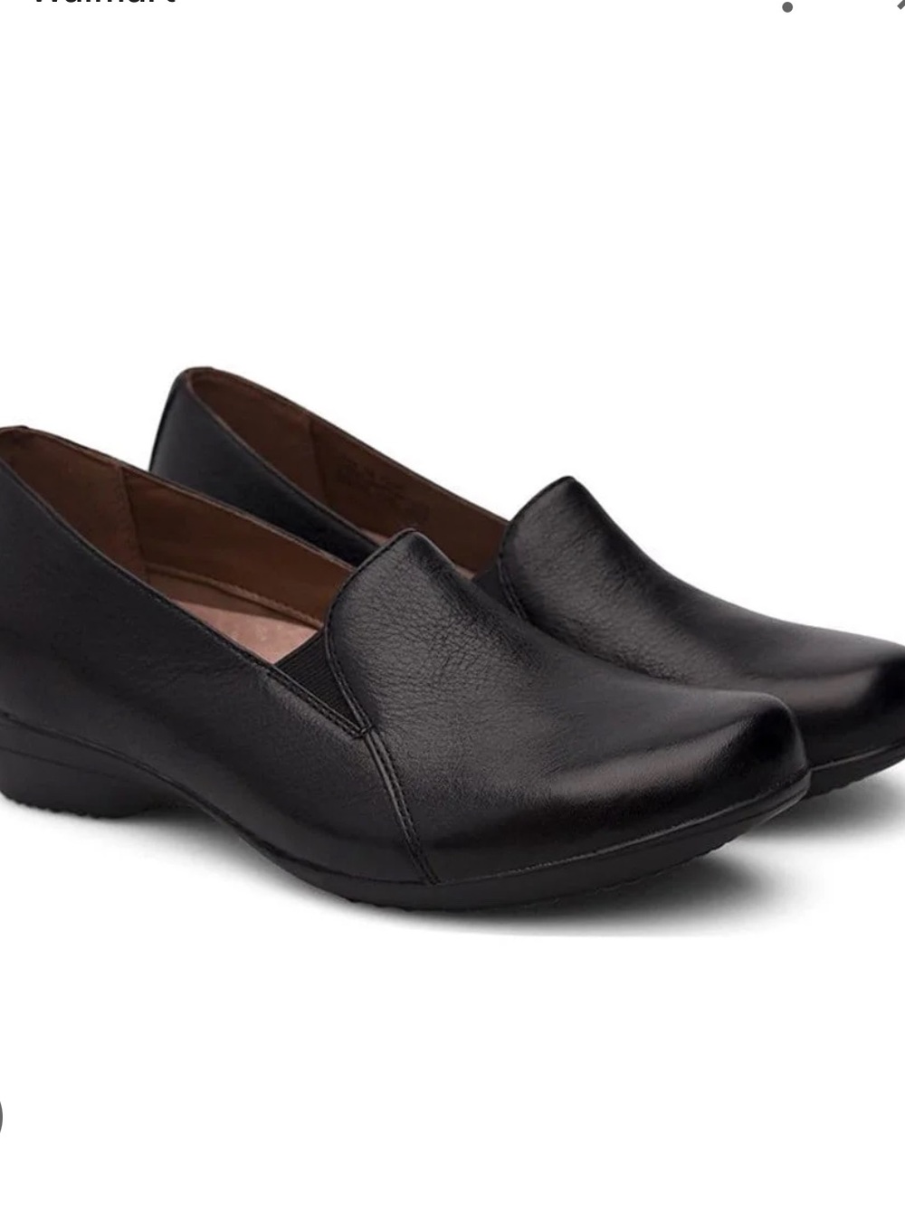 NIB Dansko Women's Farah Black Milled Nappa Leather Slip-On Loafers Size 41 10.5